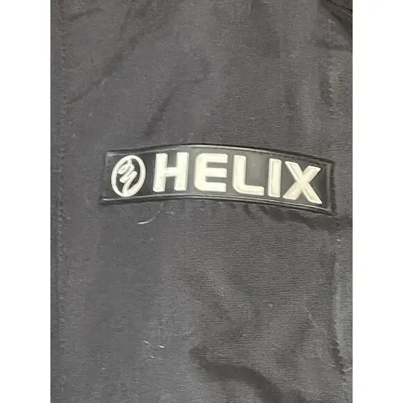 Helix Snowboarding Jacket Mens L Black White Logo